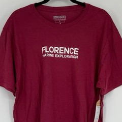 NEW! Florence Marine X Men’s Large Marine Exploration Maroon T-Shirt M14-1