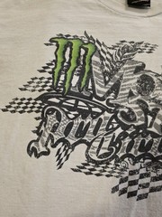 Vtg Y2K Monster Energy Pro Circuit T Shirt Supercross Motocross White Mens Large