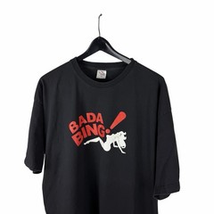 Vintage Y2K Bada Bing The Sopranos TV Show Promo Graphic Shirt Size 2XL