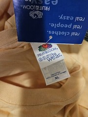 Vintage Fruit Of The Loom Easy To Wear Men’s T-Shirt Yellow Size XL NWT