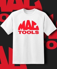 MAC TOOLS T-SHIRT RED LOGO Mechanic Tool Auto Garage Parts Car Mech Shirt Tee