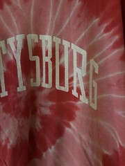 Gettysburg tie-dye t-shirt size large. Minor graphics wear as pictured .