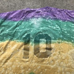 Vintage Soccer Shirt Mens XL Tie Dye Skeleton Finish line Mardi Gras 90s