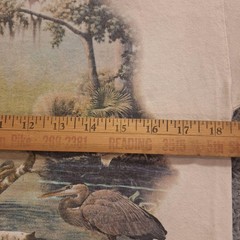 Southern Wetlands Okefenokee Shirt Mens Medium Beige Wildlife Graphic Tee Gildan