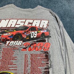 AAA Nascar 2009 Tour Sprint Cup Series T Shirt Mens XL-2XL Gray Long Sleeve