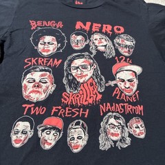 2011 Skrillex Halloween Tee Shirt S Nero 12th Planet Benga Skream Nadastrom Rare