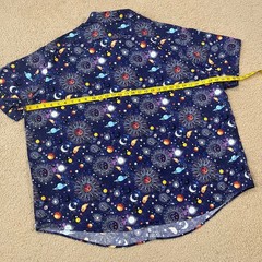 Cremieux Mens Space All Over Print Short Sleeve Shirt Size 3XB