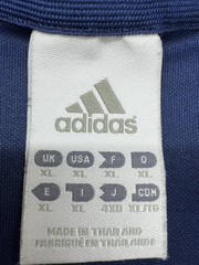 Adidas Mens Navy Soccer Jersey Short Sleeve Crew Neck XL Striped