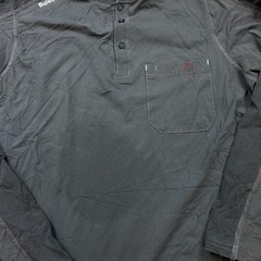 Bulwark FR IQ Series Henley Shirt Large Gray CAT 2 CAL Flame Resistant HRC ARC