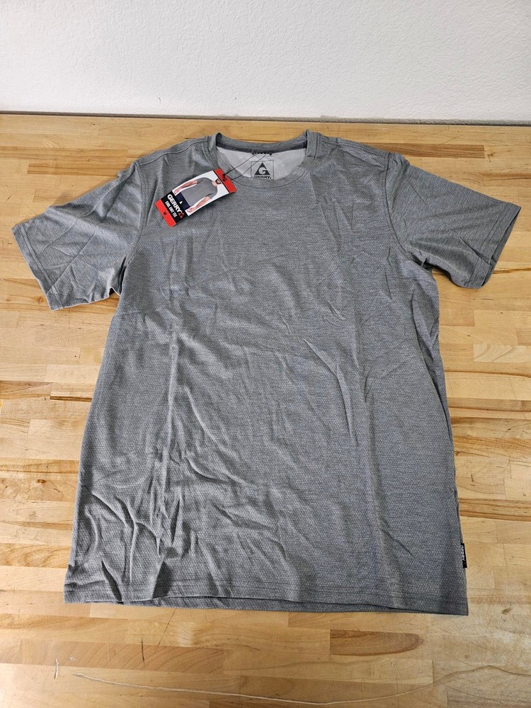 M / MEDIUM – GREY – Gerry Men’s Lightweight Cool Knit Active Gym Tee Shirt