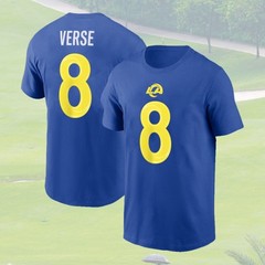 🔥NEW- 2026 Nacua, Stafford, Garrett, Verse Los Angeles Football Team Royal Tee
