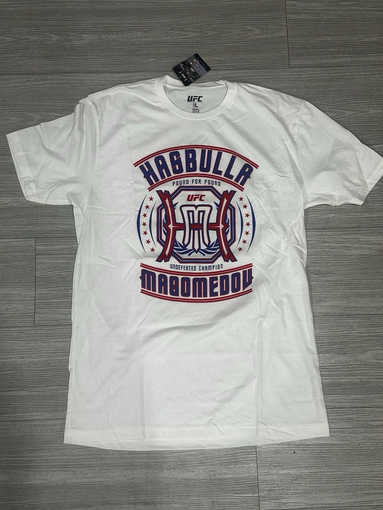 UFC Hasbulla Magomedov Pound For Pound Undefeated Champion T Shirt L NWT