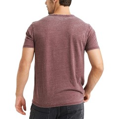 Lucky Brand Men’s Venice Burnout Notch Neck Tee Shirt Port Royale Medium
