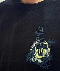 A-Lab Planet Of Fungi Black Tee Shirt Alab New SIZE LG
