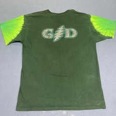 Grateful Dead Green Tye Dye Vintage Shirt Hand Dyed By Sun Dog Graphic Tee Sz L