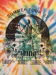 Online Ceramics Summer Tour 2022 Tie Dye RAINBOW T-Shirt Size large BRAND NEW