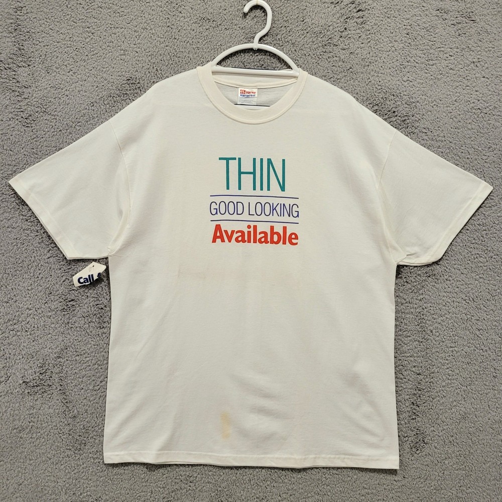 Vintage Promo Philips Flat Panel Monitors Thin Good Looking Available XL Shirt