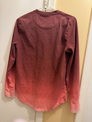 Hollister Men’s S Red Logo Crew Neck Long Sleeve Solid T-Shirt