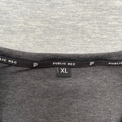 Public Rec Shirt Mens XL Gray Go To Long Sleeve Crew Neck Logo Casual Tee