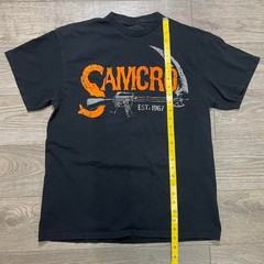 Sons of Anarchy SAMCRO T-Shirt Black Faded Biker Graphic Tee SOA Est 1967 Size L