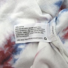 Original Use Mens Size M Crewneck Long Sleeve T-Shirt Tie Dye Red Ribbon