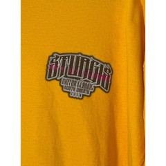 Gildan Sturgis Motor Classic 2014 T-Shirt Mens 2XL Yellow Skull Graphic Rally