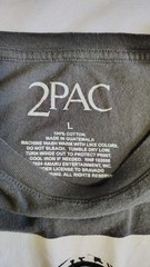 2PAC T- shirt distressed graphic t-shirt with Tupac with hands on his face