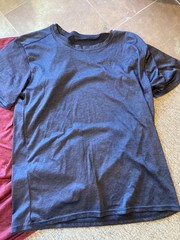 Real Essentials Men’s T-shirts 3 Pack Size LARGE Green Navy Burgandy work out