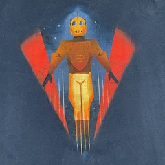 Disney Wondergroud Gallery T Shirt XL Rocketeer Movie Graphic Print Preowned