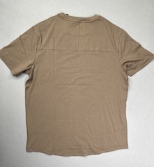 Kenneth Cole Active Tech Crew Neck Short Sleeve T-Shirt UPF 50+ Brown Sz M