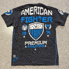 American Fighter Buckle T Shirt Mens XXL Y2K MMA UFC Grunge Graphic Tee Grey