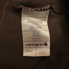 Carhartt Shirt Mens M Dark Brown Original Fit Short Sleeve Crewneck Pocket T K87