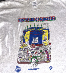 Vintage 10 Years of Miracles Sams Club Walmart Bruce Johnson Tee XL