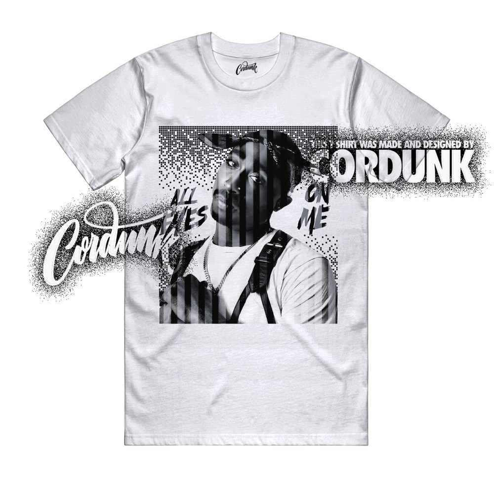 10 OG Steel White Black Light Steel Grey T Shirt Match TP