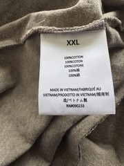 FEAR OF GOD FOG Essentials Oversized LOGO Appliqué HOMESTEAD Heather T-Shirt XXL