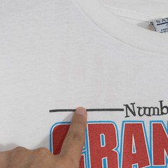 Vintage 90s Number 1 Grandpa T Shirt Mens XL – Single Stitch Distressed Drawing
