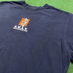 Vintage AND1 Shirt Mens XL Blue Y2K Basketball SWAT Team Smacking Wimps 2 Of 5