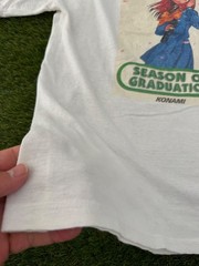 Vintage 90s Konami Anime Dating Video Game Season of Graduation Promo T-shirt