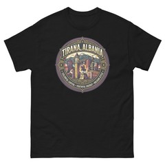 Tirana Albania Balkan Style Graphic T-Shirt Unisex Travel Tee