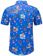 Christmas Shirts for Men Short Sleeve Funny Christmas Shirts for Men Santa Claus