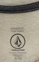 VOLCOM IRRATIONAL CIRCLE True To This Men’s Ivory Heather T Shirt Size XL