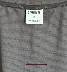 Gymshark Men’s Medium Gray & Black Spellout Logo S/S Fitness T-Shirt Tee