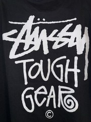 Stüssy Tough Gear Black Tee (Large)