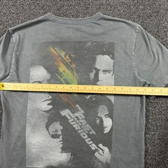 The Fast & The Furious Mighty Fine T-Shirt Mens XL Gray Car Movie Logo Promo Y2K
