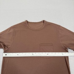 Vuori Shirt Mens Medium Brown Linear Tech Pocket Tee Performance Stretch Gym