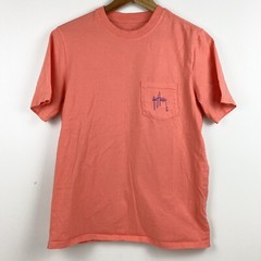 Guy Harvey Men’s Short Sleeve Pocket Tee Bright Orange Fishing Shirt Size M