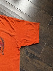 Vintage 80s Illinois Fighting Illini T-shirt Thin Soft Single Stitch