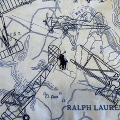 Polo Ralph Lauren – 2XB – 2TG – Air Plane Shirt – Flight Club Map AO/Print