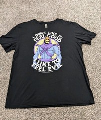 Skeletor I Want To Feel Evil Gildan Softstyle T-Shirt Black Size X-Large MOTU