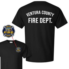 Ventura County Fire Dept T-Shirt, Vintage Firefighter Graphic Tee, Soft Cotton B